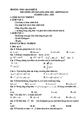 Đề cương giữa học kì 1 Toán 8 năm 2024 – 2025 trường THCS Mạo Khê 2 – Quảng Ninh