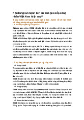 Nội dung sứ mệnh lịch sử của giai cấp công nhân Việt Nam hiện nay?