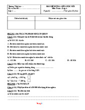 Đề Kiểm Tra Giữa Học Kỳ 1 Toán 4 Năm 2025-2026 Có Đáp Án Và Ma Trận