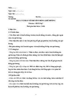 Giáo án Giáo dục công dân 7 sách Chân trời sáng tạo