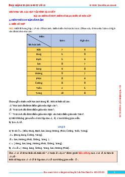 Bài giảng các quy tắc tính xác suất Toán 11 KNTTvCS
