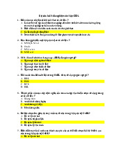 Bộ câu hỏi trắc nghiệm ôn tập Hàm và Cơ sở dữ liệu | Môn Cơ sở dữ liệu - Trường Đại học Bách khoa Hà Nội