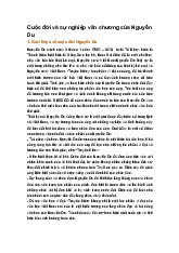 Cuộc đời và sự nghiệp văn chương của Nguyễn Du