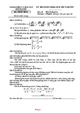Đề Thi Tuyển Sinh 10 Toán Chuyên Sở GD Quảng Nam 2025-2026 Có Đáp Án
