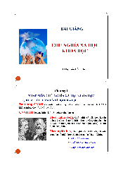 Slide bài giảng môn Chủ Nghĩa Xã Hội Khoa Học | Đại học Bách Khoa, Đại học Đà Nẵng