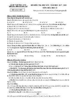Tổng hợp 10 đề thi học kỳ 1 hóa học lớp 10 (có đáp án)