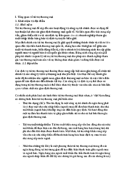 Chương 1: Tổng quan về tài trợ thương mại môn Hoạt động tiền tệ thương mại | Đại học Thăng Long