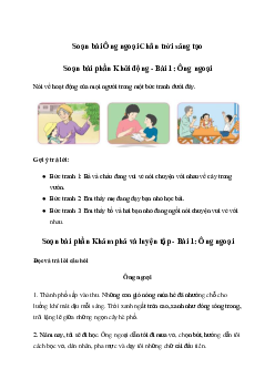 Soạn bài Ông ngoại trang 118 | Tiếng việt 3 Chân trời sáng tạo