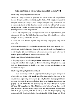 Soạn bài Củng cố và mở rộng trang 151 sách KNTT