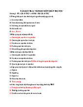 Trắc nghiệm quản trị học căn bản | Trường đại học kinh tế - luật đại học quốc gia thành phố Hồ Chí Minh