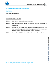 Chapter 14 - Square Testing - Statistics for Business | Trường Đại học Quốc tế, Đại học Quốc gia Thành phố HCM