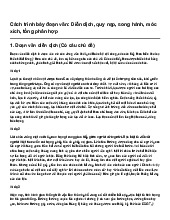Cách trình bày đoạn văn: Diễn dịch, quy nạp, song hành, móc xích, tổng phân hợp | Ngữ văn 9