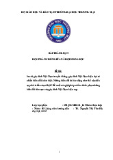 Những biến đổi của Gia đình Việt Nam hiện đại tác động như thế nào đến sự phát triển của xã hội? | Bài thảo luận Chủ nghĩa xã hội khoa học