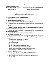 ĐỀ CƯƠNG MÔN KINH TẾ VI MÔ | Trường Đại học Kinh Tế - Luật