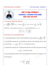 Tài liệu lý thuyết ôn tập môn Vật lý đại cương 2 | Học viện Công Nghệ Bưu Chính Viễn Thông