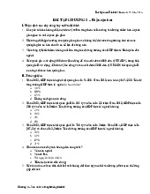 BÀI TẬP CHƯƠNG 3 – Phần câu hỏi - Môn Kinh tế vĩ mô - Đại Học Kinh Tế - Đại học Đà Nẵng