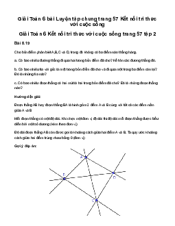 Giải Toán 6 Luyện tập chung trang 57 | Kết nối tri thức