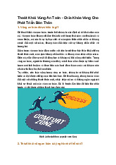 Thoát Khỏi Vùng An Toàn - Chìa Khóa Vàng Cho Phát Triển Bản Thân