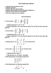 Bài tập tổng hợp toán cao cấp ma trận