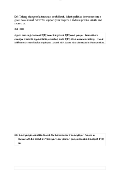 Tài liệu luyện Speaking học phần Tiếng Anh A1 ( có đáp án) | Đại học Thăng Long