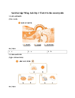 Sách bài tập Tiếng Anh lớp 2 Unit 4 In the countryside | Tiếng Anh 2 Global Success