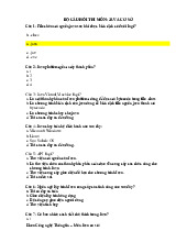 Bộ câu hỏi trắc nghiệm thi môn JAVA cơ sở | Trường đại học kinh doanh và công nghệ Hà Nội