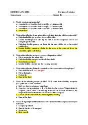 Mock Quiz 1 - Business Law | Trường Đại học Quốc tế, Đại học Quốc gia Thành phố HCM