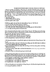 Tài liệu ôn tập LSĐ. Trường Đại học Nguyễn Tất Thành