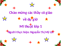 Giáo án điện tử Mĩ thuật 1 bài 2 Vì sự bình đẳng: Những chấm tròn thú vị