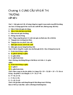 Kinh tế vi mô chương 2