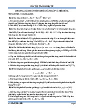 BT TKT Chương 2 - Bài Toán Tối Ưu Hóa Trong Kinh Tế