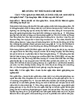 Đề cương ôn tập môn Tư tưởng Hồ Chí Minh–Trường Đại học Kinh tế quốc dân