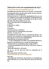 Thành phần chính của supephotphat kép là gì?