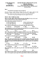 Đề Thi Chọn HSG Môn Hóa 9 Xã Tam Nông 2025-2026 Có Đáp Án