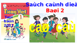 Giáo án điện tử Tiếng việt 1 bài 2 Chân trời sáng tạo: Học vần: Cà, cá