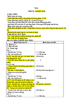 Giáo án Toán 2 sách Kết nối tri thức với cuộc sống (Cả năm) | Tuần 19