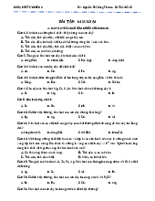Bài tập Kim Loại về phần vô cơ KHTN 9