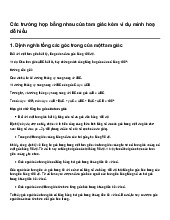 Các trường hợp bằng nhau của tam giác kèm ví dụ minh hoạ dễ hiểu