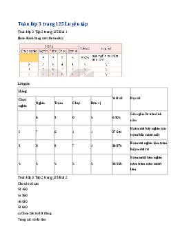 Giải SGK môn Toán 3 - Bài 81: Ôn tập chung  | Kết nối tri thức
