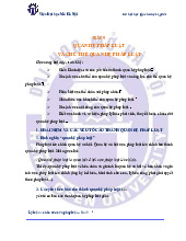 Bài 9  Quan hệ pháp luật  Và chủ thể quan hệ pháp luật môn Pháp luật đại cương | Trường đại học Mở Hà Nội