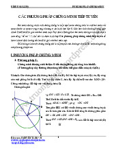 Chứng minh tiếp tuyến của đường tròn - Tài liệu tổng hợp