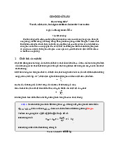 Lý thuyết cơ chất lưu | Môn Cơ học chất lưu - Trường Đại học Bách khoa Hà Nội