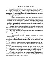 Bài tập nhận định đúng sai môn luật tố tụng dân sự | Đại học Nội Vụ Hà Nội