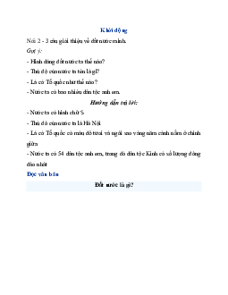 Giải SGK Tiếng Việt 3 trang 80, 81 Bài 17: Đất nước là gì? - Đọc | Kết nối tri thức