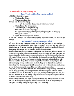 Văn mẫu lớp 6 Kết nối tri thức bài Tả lại một buổi lao động ở trường em