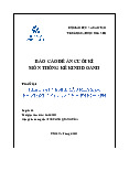 Đề cường khảo sát môn Thống kê trong kinh doanh - Tài liệu tham khảo | Đại học Hoa Sen