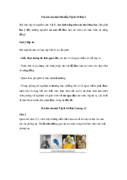 Vật lí 10 Chân Trời Sáng Tạo Bài 2: Vấn đề an toàn trong Vật lí