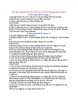 Giải Giáo dục công dân 6 Kết nối tri thức bài 1 Tự hào về truyền thống gia đình, dòng họ