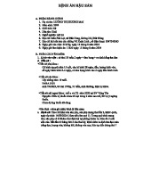 Bệnh Án Hậu Sản 1 - Thông Tin Chi Tiết Về Đối Tượng Hậu Sản