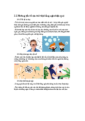 Tài liệu: Những yếu tố cản trở việc lắng nghe hiệu quả | Giao tiếp kinh doanh